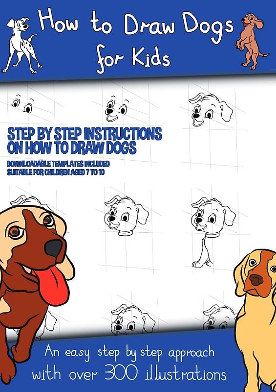How to Draw Dogs (A how to draw dogs book kids will love)