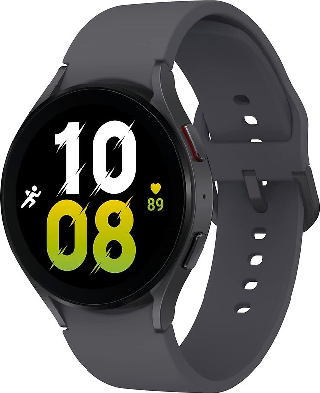 Samsung Galaxy Watch5 44 mm Boîtier en aluminium couleur graphite avec bracelet Sport S/M couleur graphite [Wi-Fi]