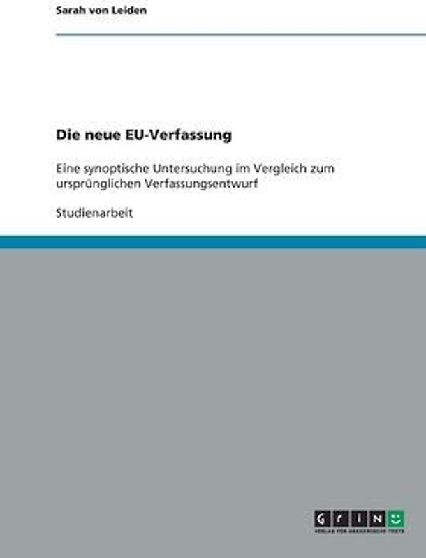 Die neue EU-Verfassung