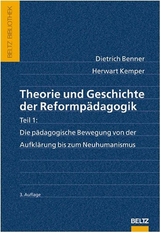 Theorie und Geschichte der Reformpädagogik