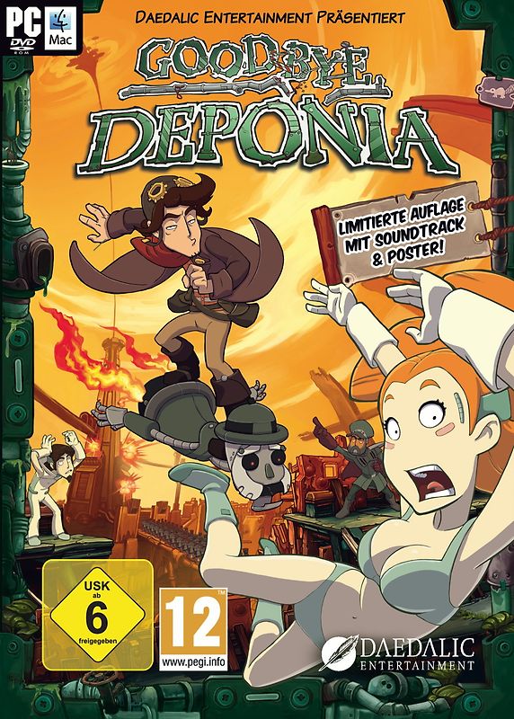 Goodbye Deponia [inkl. CD & Poster, Mac] PC Spiele