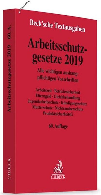Arbeitsschutzgesetze 2019