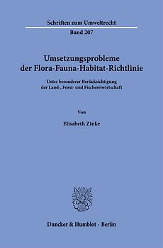 Umsetzungsprobleme der Flora-Fauna-Habitat-Richtlinie