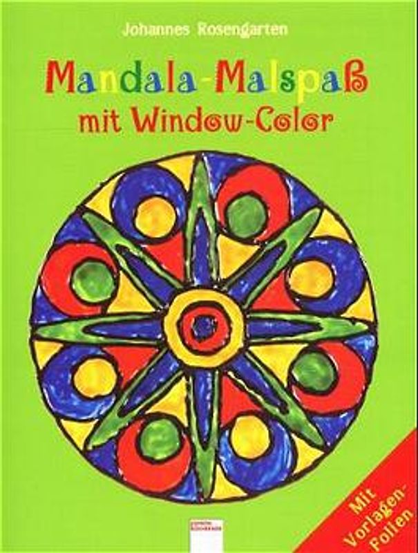 Mandala-Malspass mit Window-Colors. Mit Vorlagen-Folien