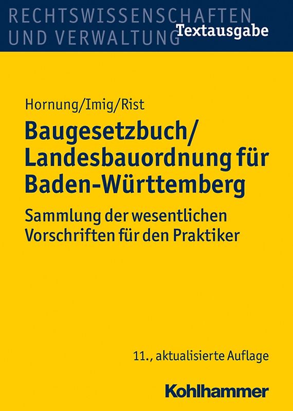 Baugesetzbuch/Landesbauordnung für Baden-Württemberg