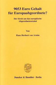 9053 Euro Gehalt für Europaabgeordnete?