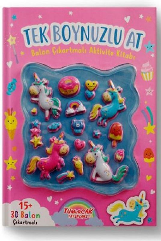 Tek Boynuzlu At Balon Cikartmali Aktivite Kitabi