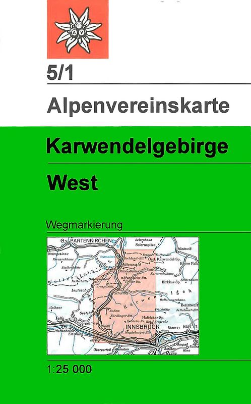 Karwendelgebirge - Westliches Blatt