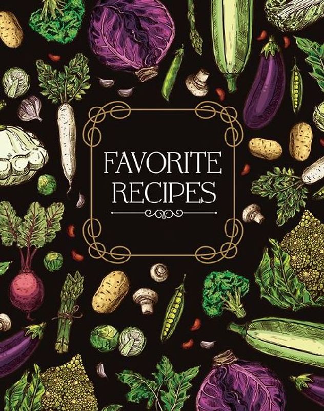 Recipe Journal - Favorite Recipes (Vegetable Cover)