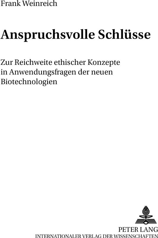 Anspruchsvolle Schlüsse