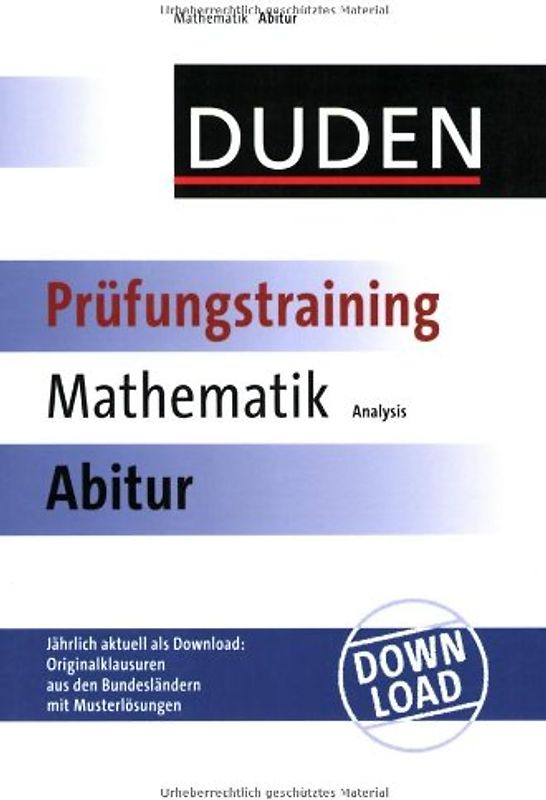 Prüfungstraining Mathematik Abitur - Analysis