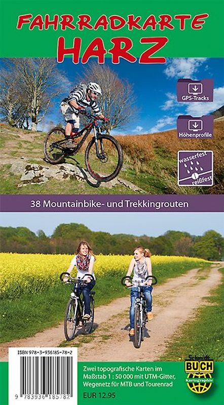 Fahrradkarte Harz - wetterfest