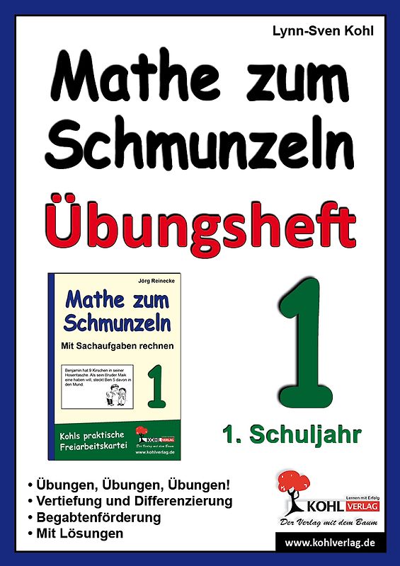 Mathe zum Schmunzeln - Übungsheft, 1. Schuljahr