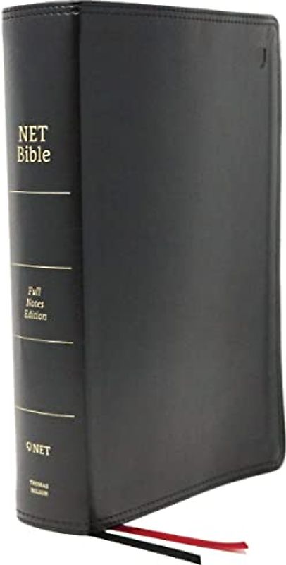 Net Bible, Full-Notes Edition, Leathersoft, Black, Indexed, Comfort Print