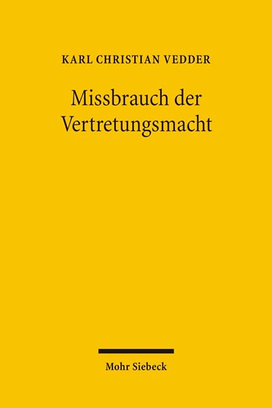 Missbrauch der Vertretungsmacht