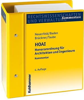 Honorarordnung für Architekten und Ingenieure - HOAI