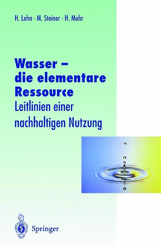 Wasser — die elementare Ressource