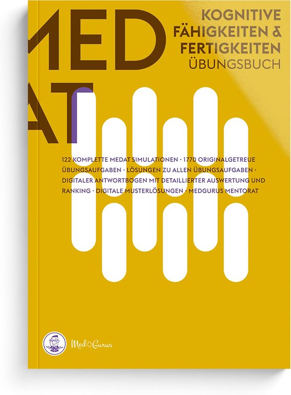 MedGurus - MedAT - Übungsbuch zur Vorbereitung auf die Kognitiven Fähigkeiten und Fertigkeiten KFF im Aufnahmeverfahren MedAT für das Medizinstudium in Österreich