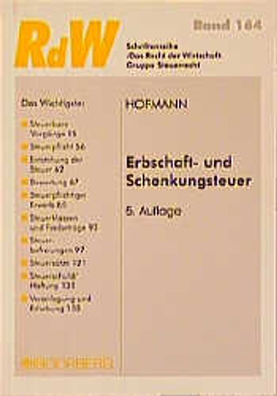 Erbschaft- und Schenkungsteuer