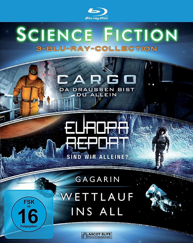 Sci-Fi-Box: Cargo - Da draußen bist du allein / Gagarin - Wettlauf ins All / Europa Report [3 Discs] Blu-ray Disc