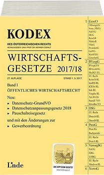KODEX Wirtschaftsgesetze Band I 2017/18