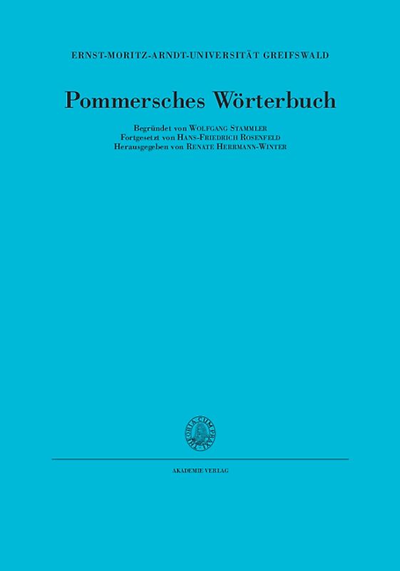 Pommersches Wörterbuch / Pa(m)panischke bis puje