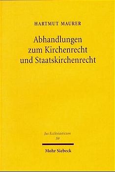 Abhandlungen zum Kirchenrecht und Staatskirchenrecht