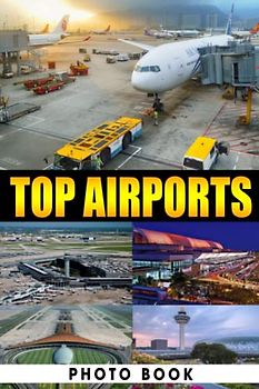 Top Airports Photo Book: Wonderful Images Of Modern Airport For Adults/ Great Gift /Awesome Illustrations To Relax And Unwind