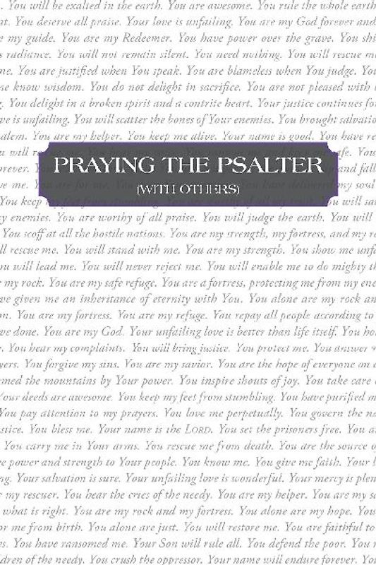 Praying the Psalter (With Others)