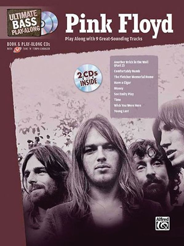 Ultimate Bass Play-Along Pink Floyd: Play Along with 9 Great-Sounding Tracks (Authentic Bass Tab), Book & 2 CDs (Ultimate Play-Along)