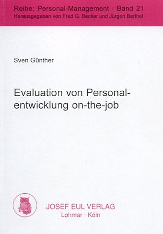 Evaluation von Personalentwicklung on-the-job