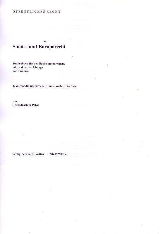 Staats- und Europarecht