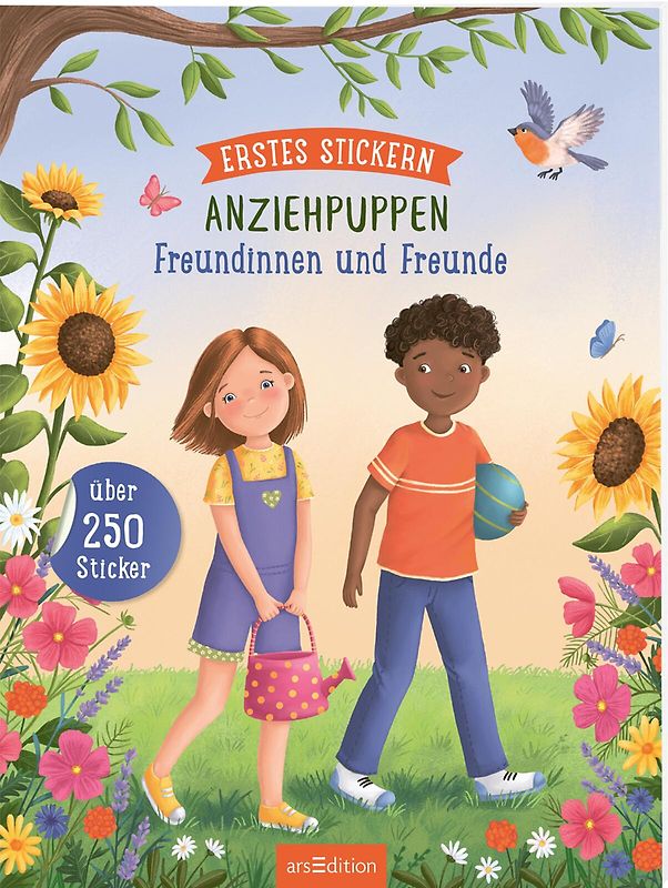 Erstes Stickern Anziehpuppen: Erstes Stickern Anziehpuppen – Freundinnen und Freunde