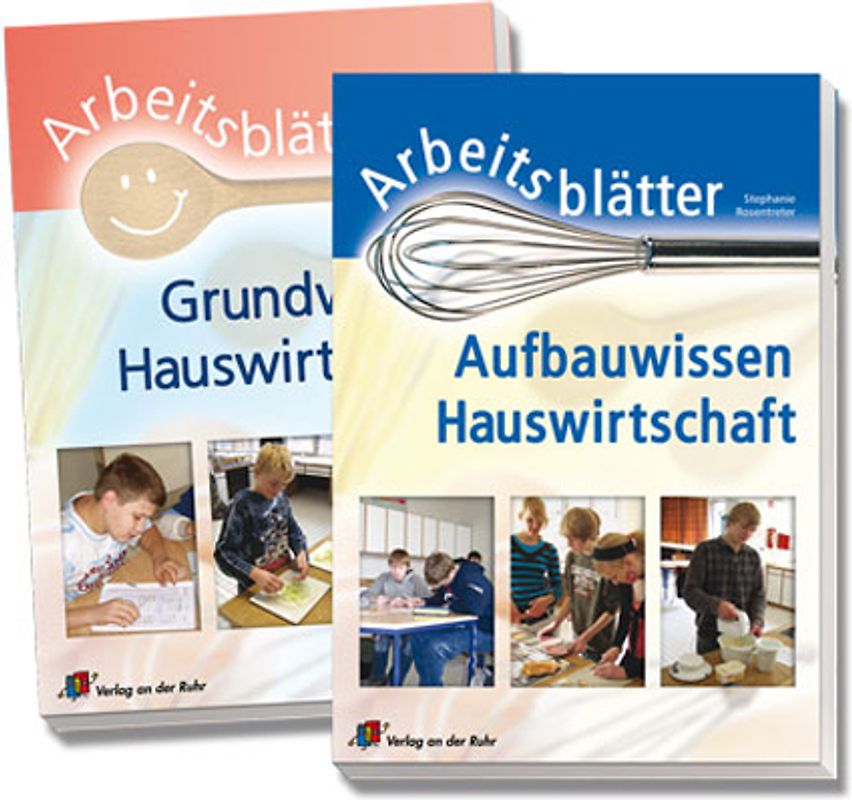 Paket "Arbeitsblätter Hauswirtschaft" und  "Grundwissen Hauswirtschaft"