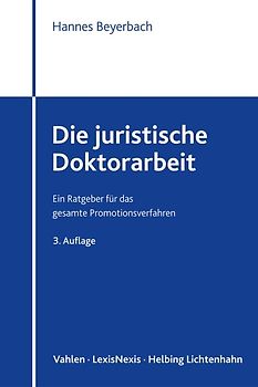 Die juristische Doktorarbeit