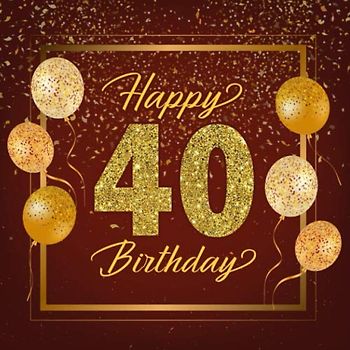 Happy Birthday 40: Gästebuch zum 40.Geburtstag | Ideal um Wünsche und Fotos der Gäste für die Ewigkeit festzuhalten | Perfektes Geschenk für Männer und Frauen