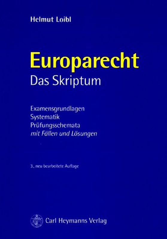 Europarecht - Das Skriptum