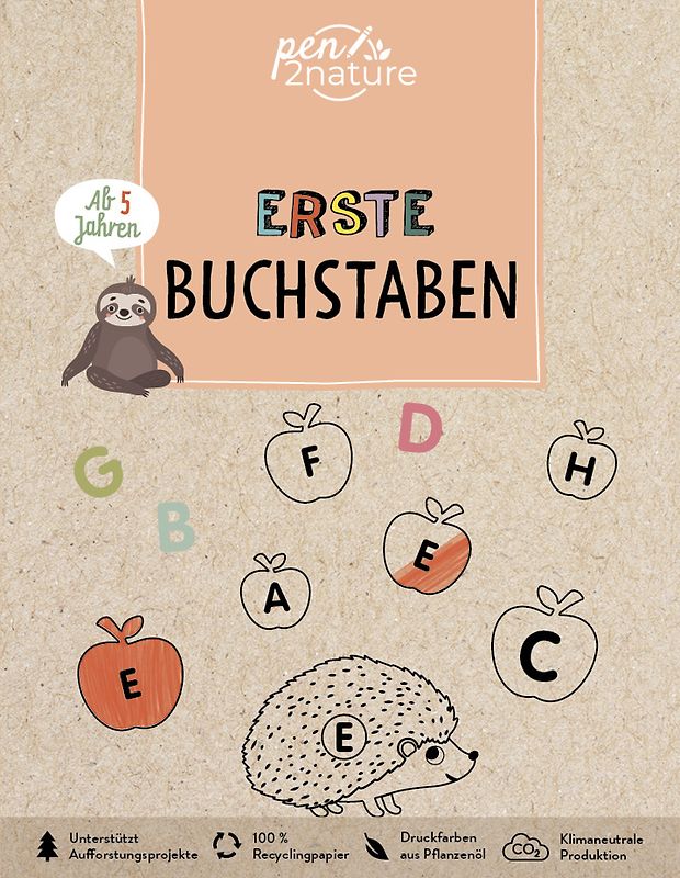 Erste Buchstaben für Kinder ab 5 Jahren. Bunter Buchstabenspaß für Vorschulkinder