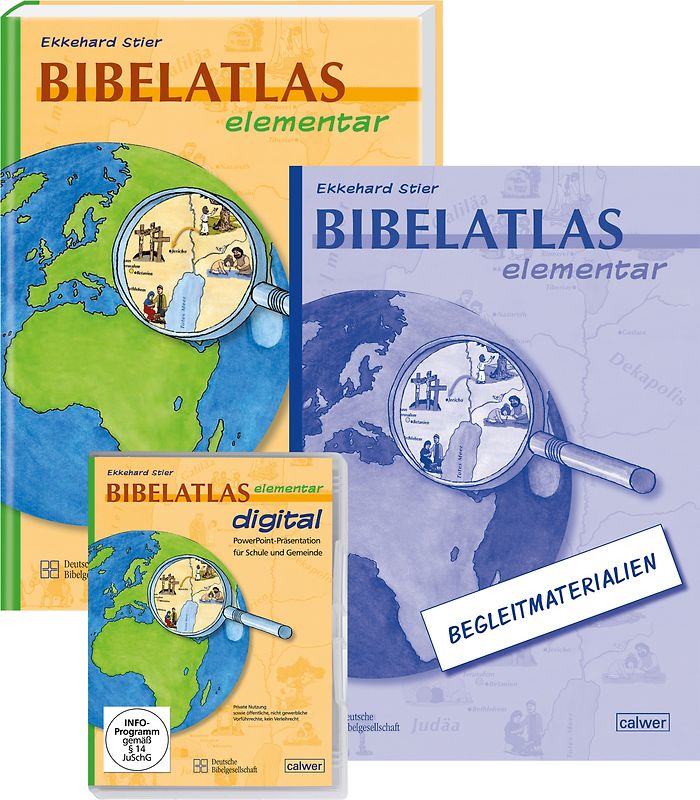 Bibelatlas elementar digital + Bibelatlas elementar + Begleitheft