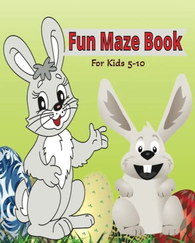 Fun Maze Book For Kids 5-10: With a variety of different maze types and difficulty levels, our book will keep your kids engaged and entertained for hours on end
