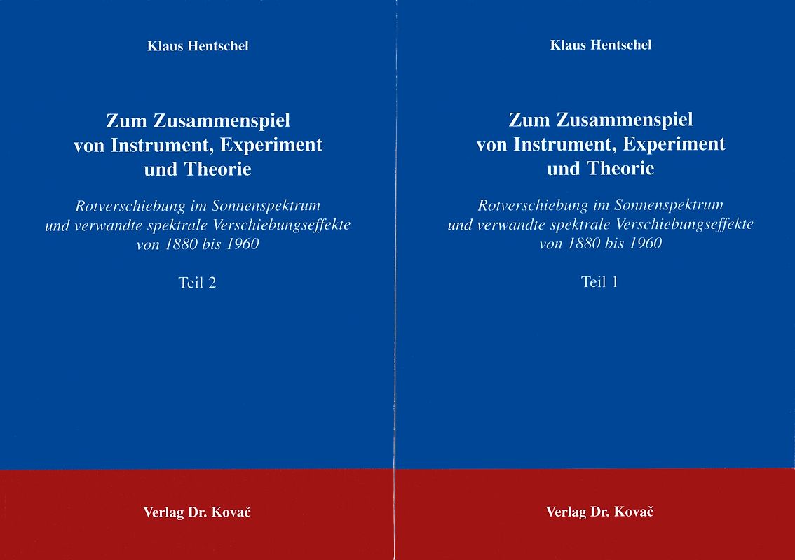 Zum Zusammenspiel von Instrument, Experiment und Theorie