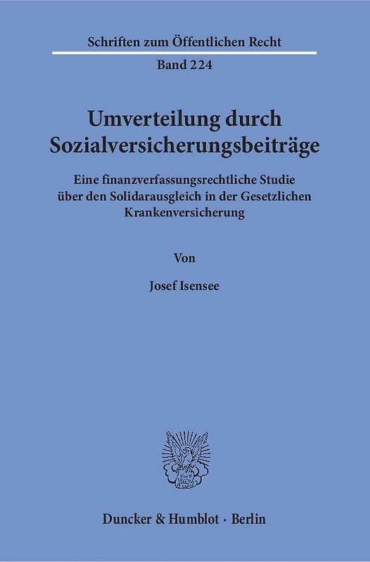 Umverteilung durch Sozialversicherungsbeiträge.