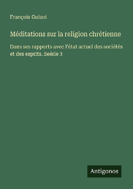 Méditations sur la religion chrétienne