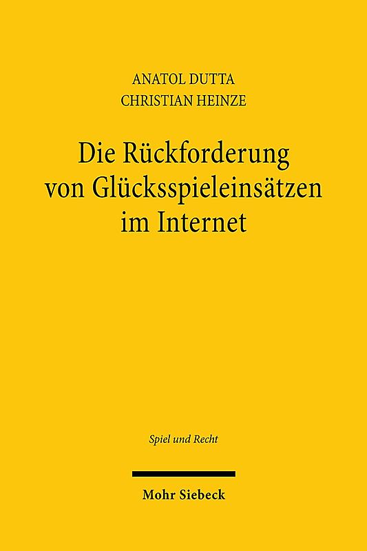 Die Rückforderung von Glücksspieleinsätzen im Internet