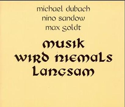 Musik wird niemals langsam