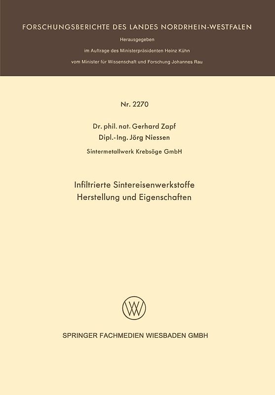 Infiltrierte Sintereisenwerkstoffe