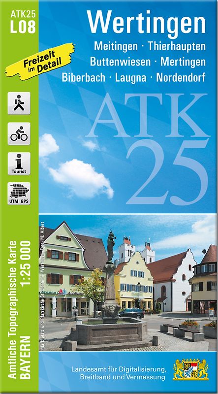 ATK25-L08 Wertingen (Amtliche Topographische Karte 1:25000)