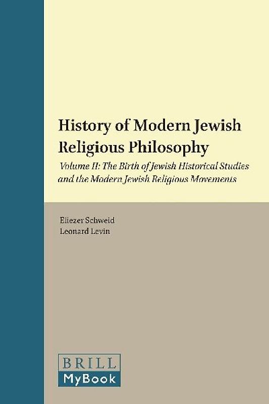 A History of Modern Jewish Religious Philosophy