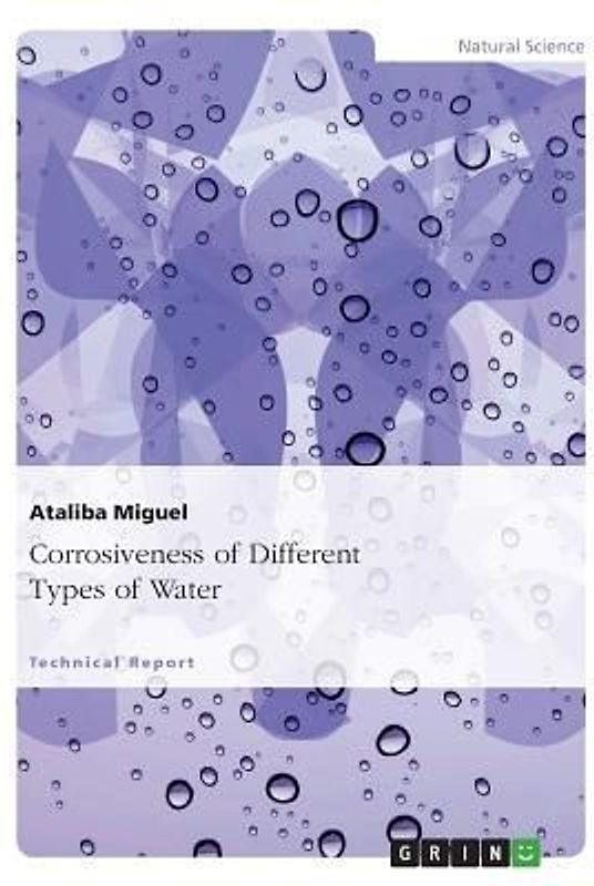 Corrosiveness of Different Types of Water