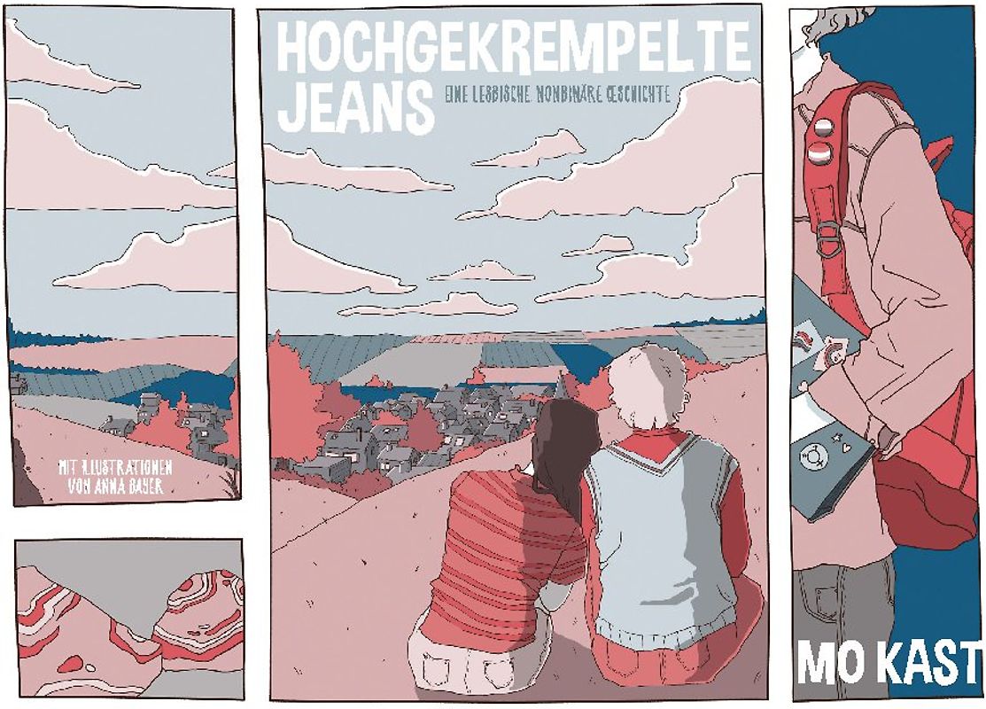 Hochgekrempelte Jeans